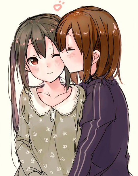 nakano azusa and hirasawa yui (k-on!) drawn by kirisawa_saki