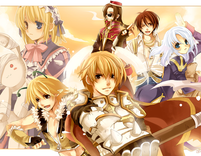 priest, lord knight, sniper, and blacksmith (ragnarok online) drawn by kurot