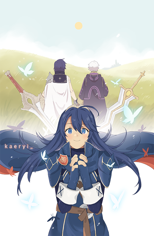 lucina, male robin, and chrom (fire emblem and 1 more) drawn by jors