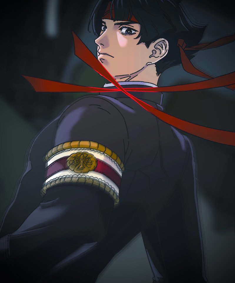 kazuma asogi (ace attorney and 1 more) drawn by lcageki