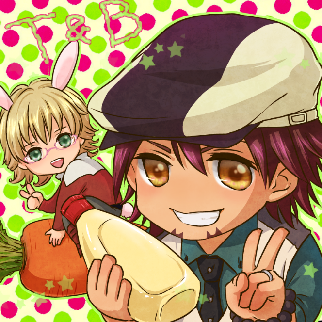 barnaby brooks jr. and kaburagi t. kotetsu (tiger & bunny) drawn by equal-e-p