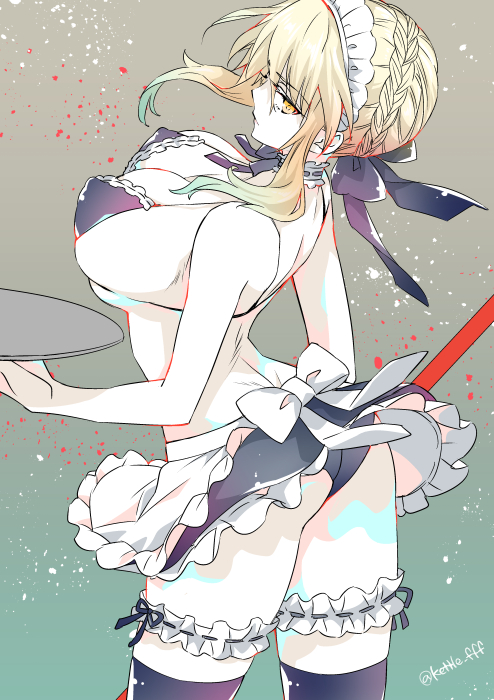 artoria pendragon and saber alter (fate and 1 more) drawn by yakan_(kusogaki_teikoku)