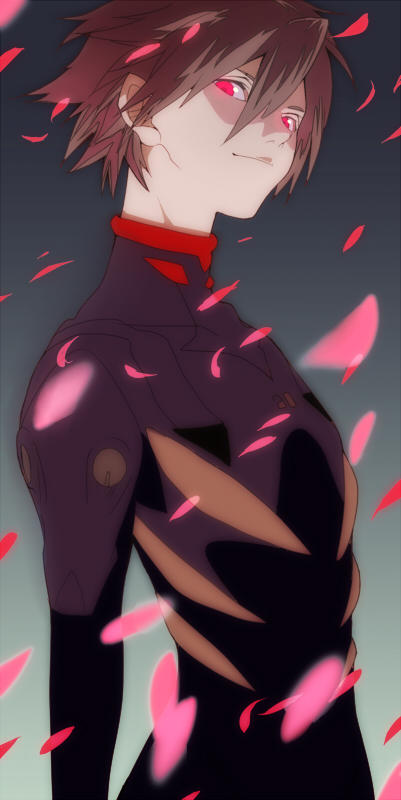 nagisa kaworu (neon genesis evangelion and 2 more) drawn by mimor0873