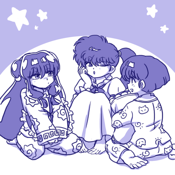 shampoo, tendou akane, and kunou kodachi (ranma 1/2) drawn by wanta_(futoshi)