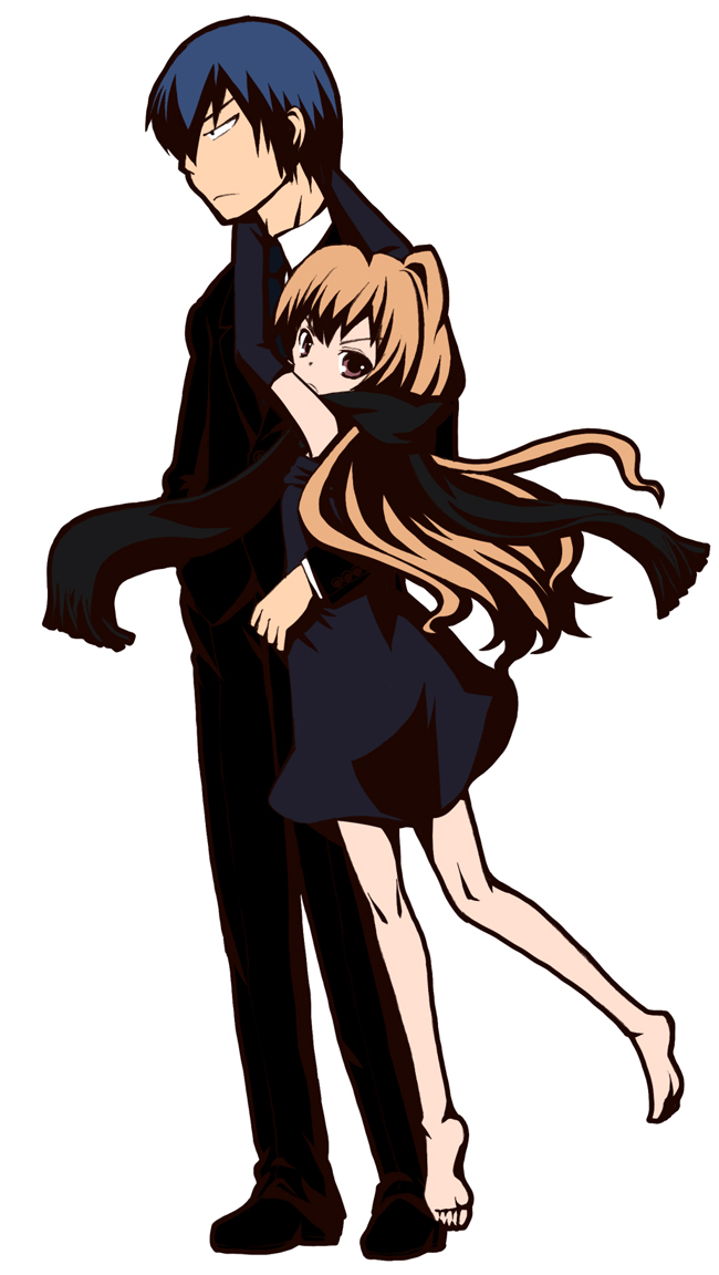 aisaka taiga and takasu ryuuji (toradora!) drawn by sakaki_soshi