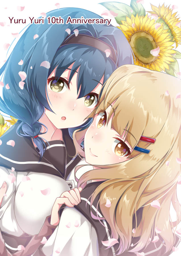 oomuro sakurako and furutani himawari (yuruyuri) drawn by baretto_(firearms_1)