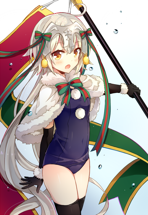 jeanne d'arc alter santa lily (fate and 1 more) drawn by yimu
