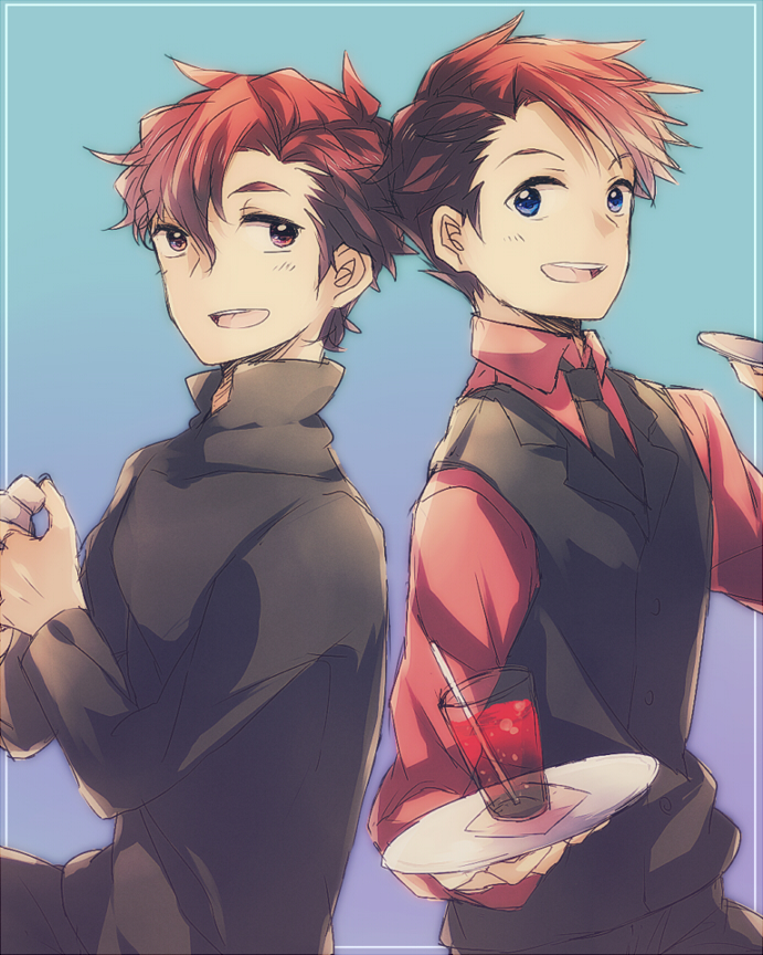 ushiromiya battler and claire stanfield (umineko no naku koro ni and 1 more) drawn by assf_krsya