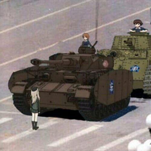 nishizumi miho, shimada arisu, and isobe noriko (girls und panzer and 1 more)
