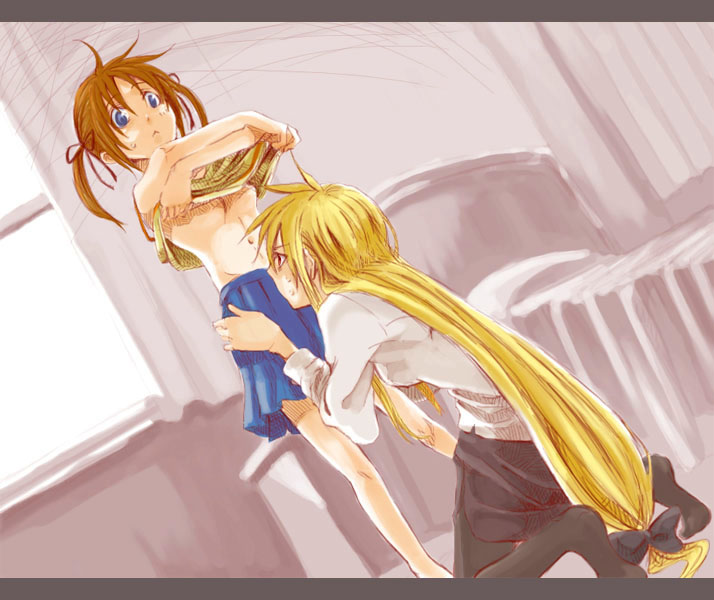 fate testarossa and takamachi nanoha (lyrical nanoha and 1 more) drawn by cosmic_(crownclowncosmic)