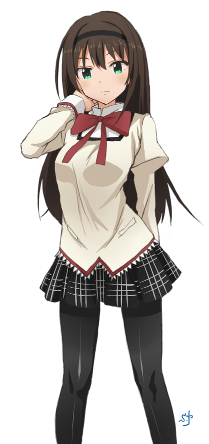 akemi homura and shibuya rin (idolmaster and 2 more) drawn by shift_(waage)