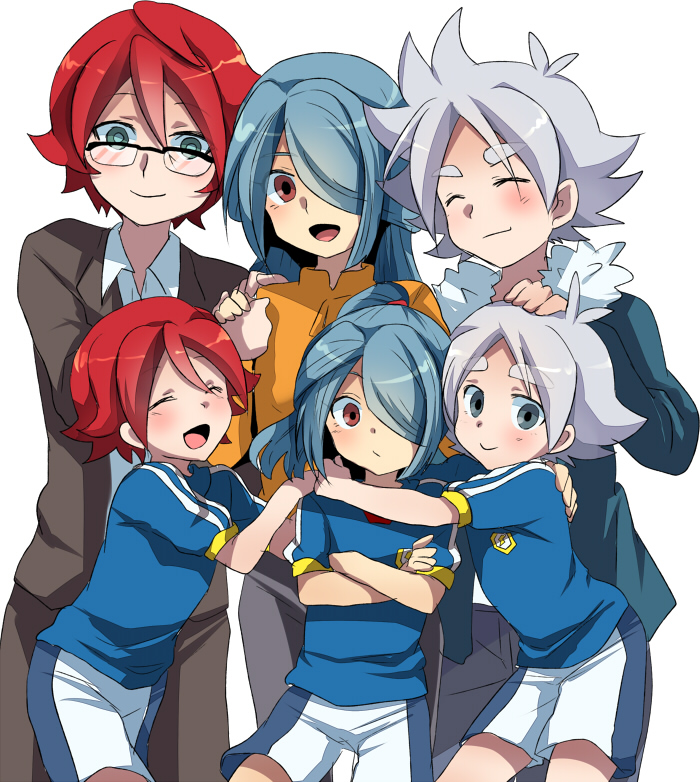 kazemaru ichirouta, kiyama hiroto, and fubuki shirou (inazuma eleven go and 1 more) drawn by marimo_danshaku