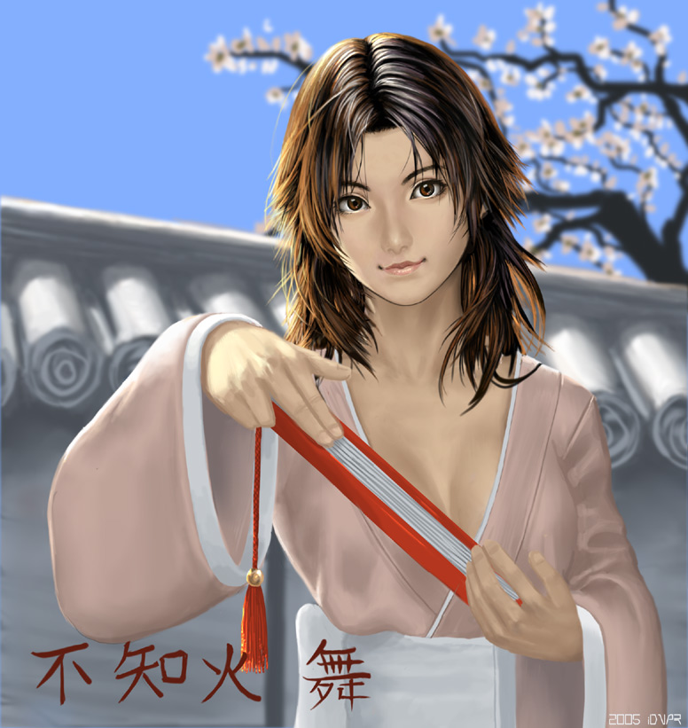 shiranui mai (the king of fighters and 2 more) drawn by idnar