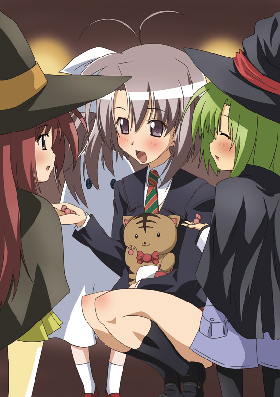 shigure asa, lisianthus, and ootori naru (shuffle! and 1 more) drawn by paopa_ship