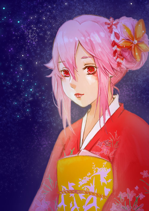 yuzuriha inori (guilty crown) drawn by kiri_hisashi