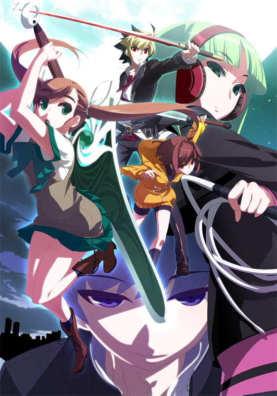 linne, kido hyde, nanase, phonon, and byakuya (under night in-birth and 1 more) drawn by yoshihara_seiichi