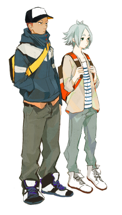 fubuki shirou and someoka ryuugo (inazuma eleven) drawn by takara_kaori