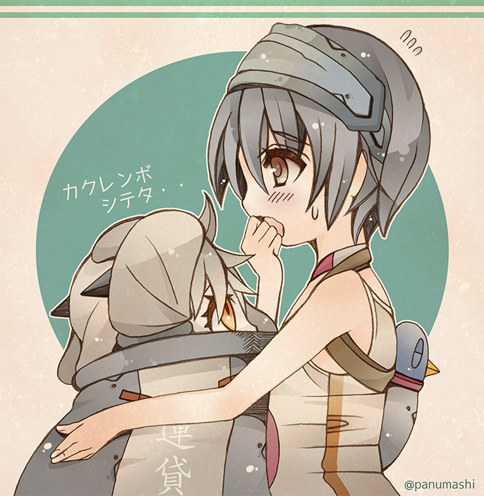 northern ocean princess and maru-yu (kantai collection) drawn by choko_(kandatake)