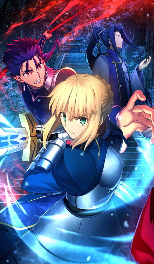 artoria pendragon, saber, cu chulainn, and sasaki kojirou (fate and 2 more) drawn by endou_kaori