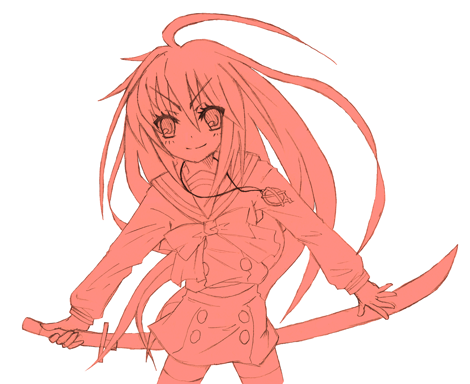 shana and alastor (shakugan no shana) drawn by jhonwalker