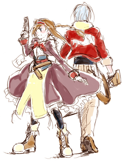 virginia maxwell and janus cascade (wild arms and 1 more) drawn by haraheri