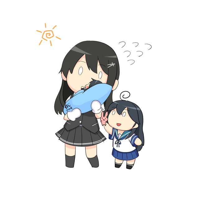 ushio, asashio, and oyashio (kantai collection) drawn by tun