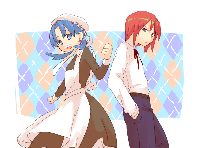 silver and kris (pokemon and 1 more) drawn by mmm73
