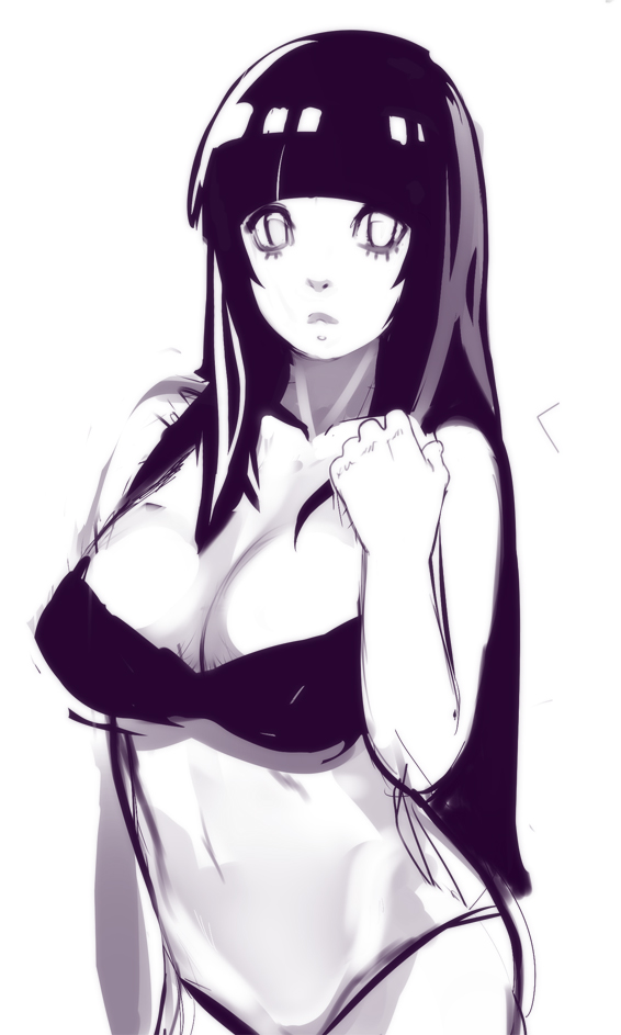 hyuuga hinata (naruto and 1 more) drawn by sho-n-d