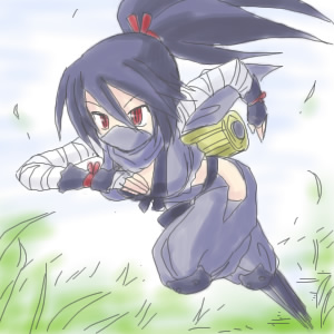 kunoichi (disgaea and 2 more) drawn by karina