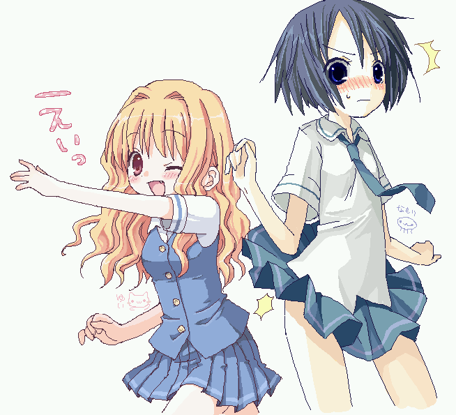 yamanobe miki and sakura kiri (cross channel) drawn by namori