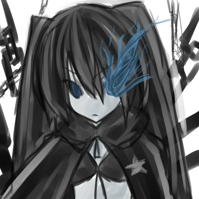 black rock shooter (black rock shooter) drawn by soralu