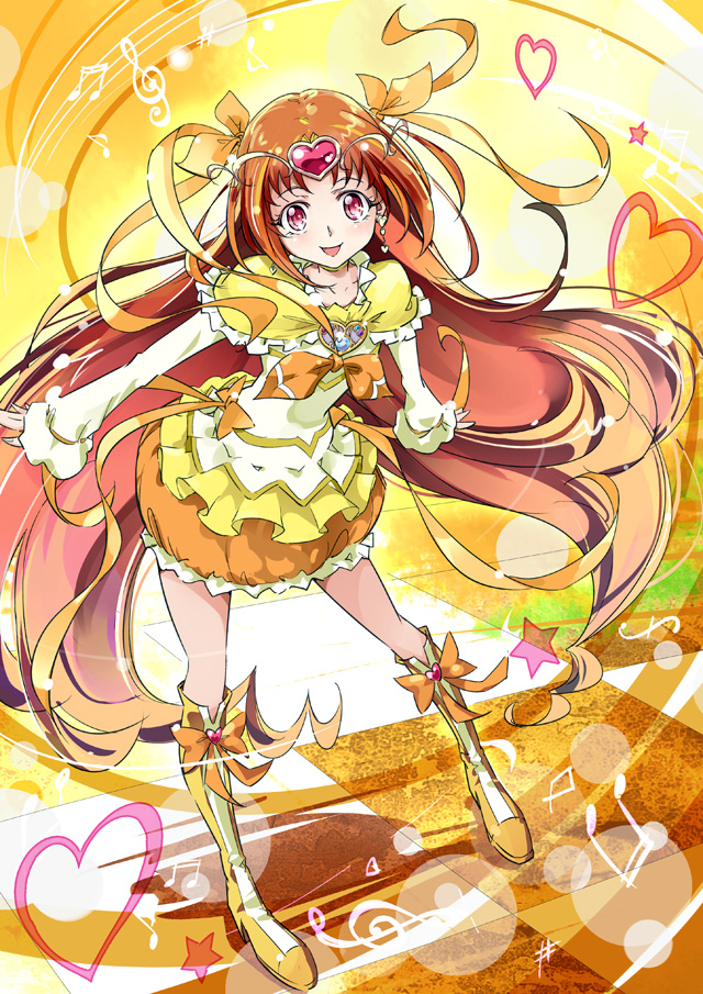 shirabe ako and cure muse (precure and 1 more) drawn by moupii_(hitsuji_no_ki)