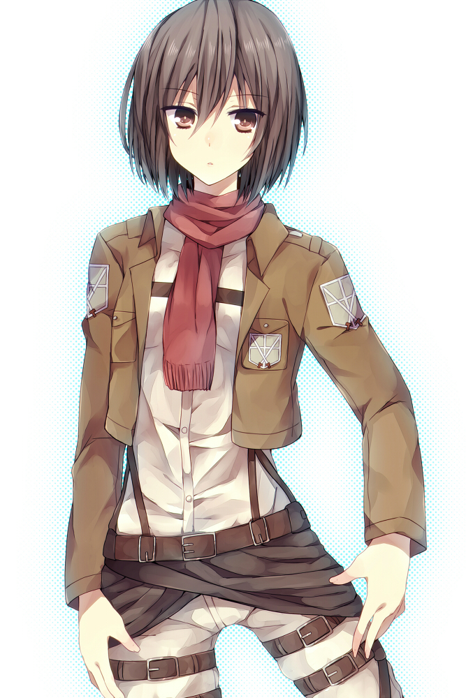 mikasa ackerman (shingeki no kyojin) drawn by abandon_ranka
