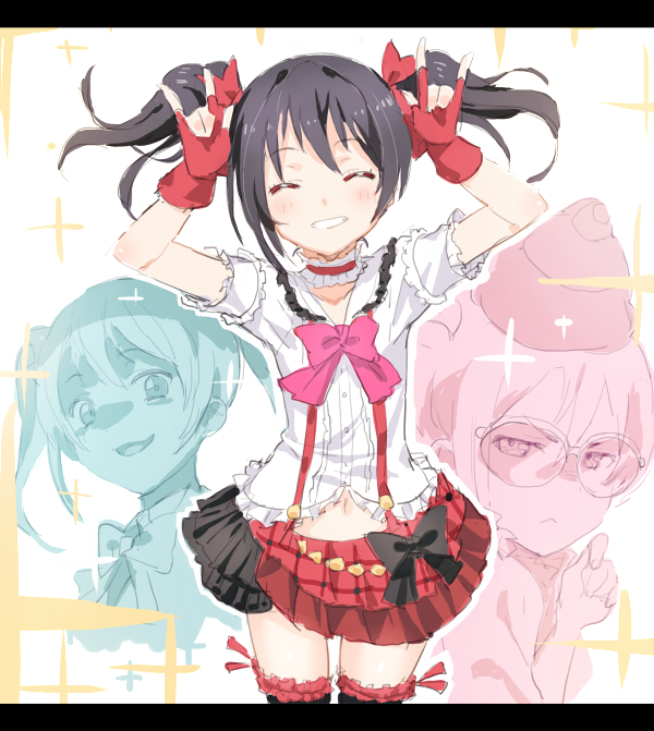 yazawa nico (love live! and 1 more) drawn by haruno_shuu