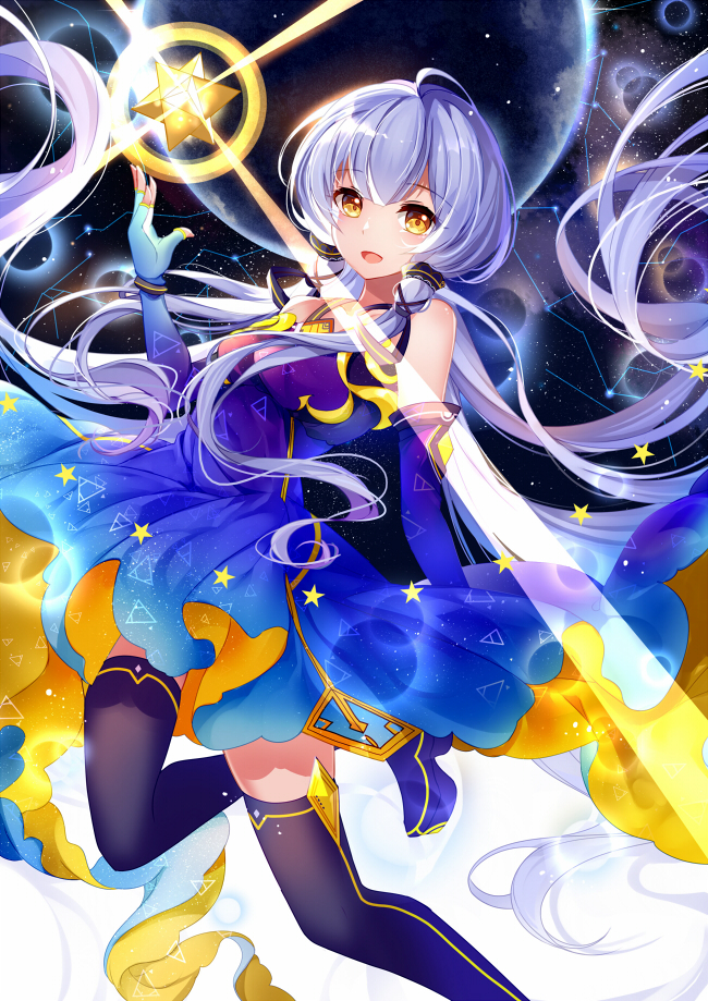 xingchen (vocaloid and 1 more) drawn by bison_cangshu