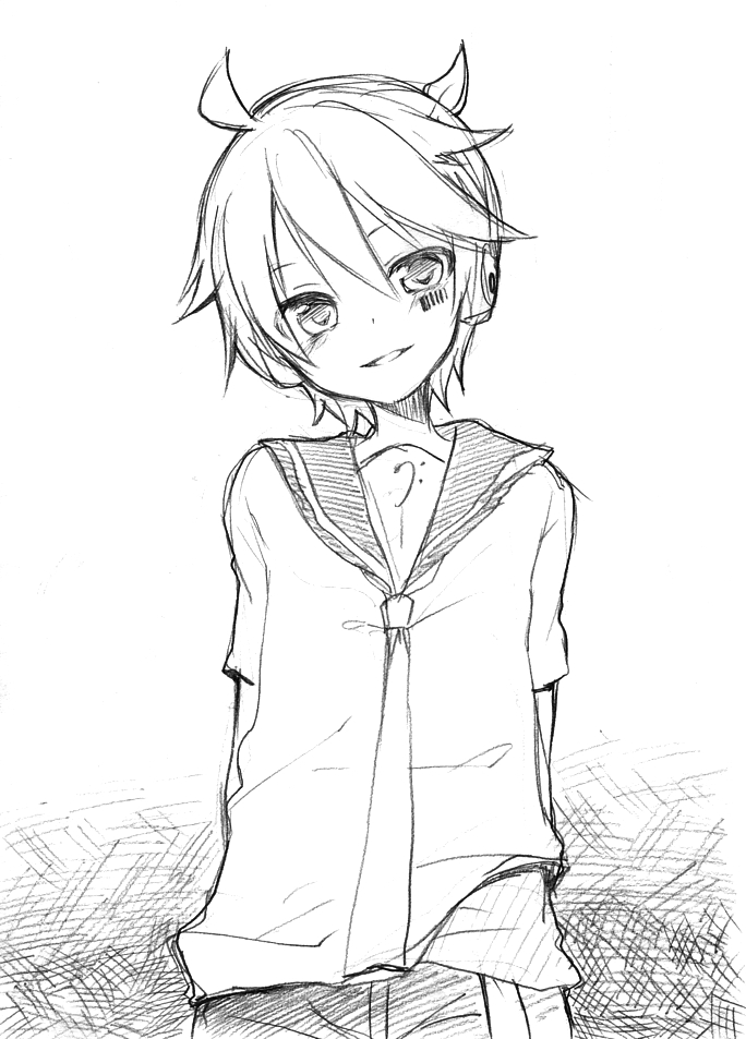 kagamine len (vocaloid and 3 more) drawn by sudachi_(calendar)