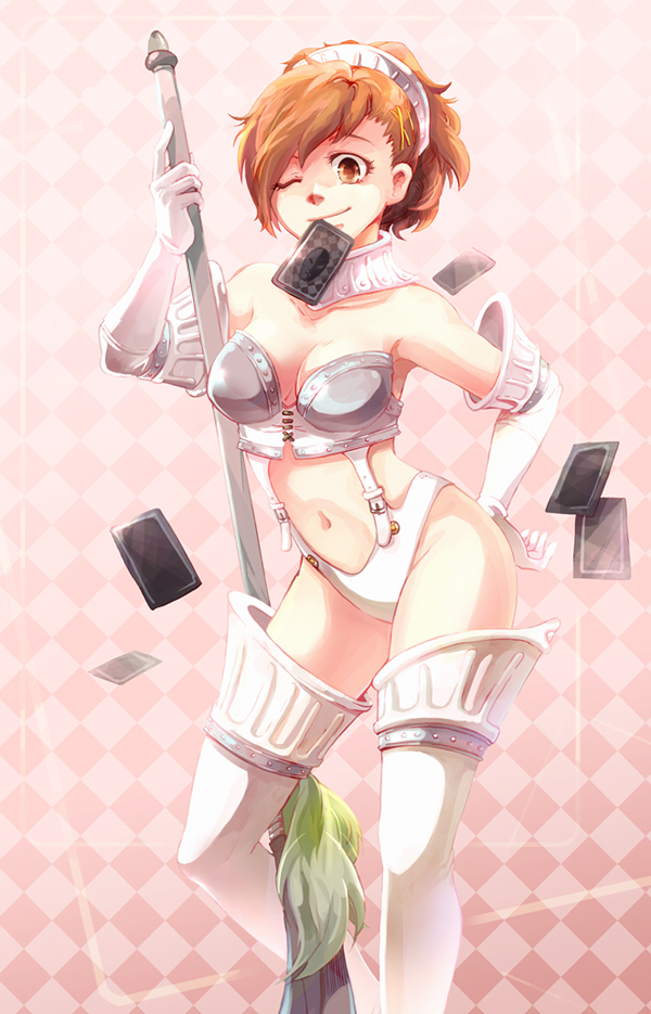 shiomi kotone (persona and 2 more) drawn by el_(mushboom)