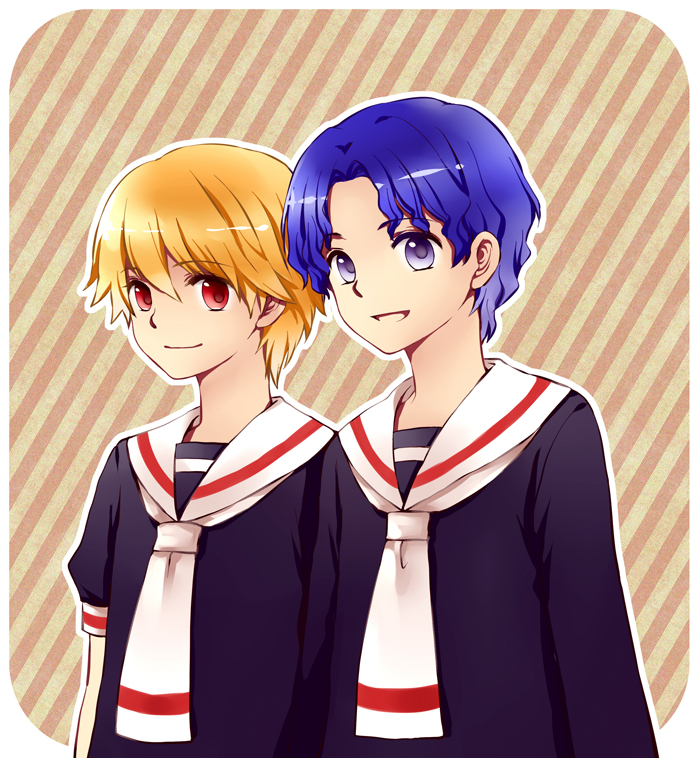 gilgamesh, child gilgamesh, and matou shinji (fate and 2 more) drawn by comicxiaokai