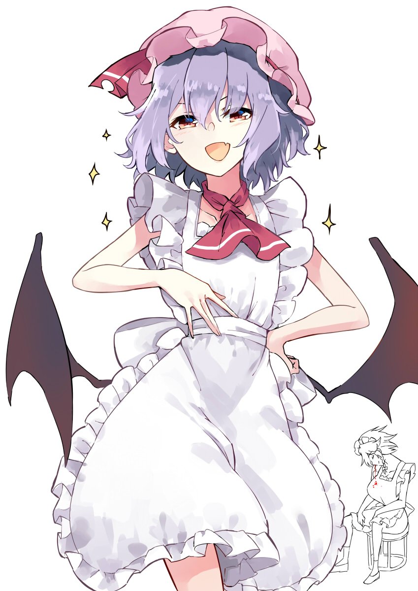 remilia scarlet and izayoi sakuya (touhou and 1 more) drawn by deetamu