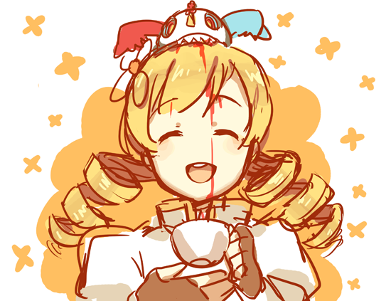 tomoe mami and charlotte (mahou shoujo madoka magica) drawn by weee_(raemz)
