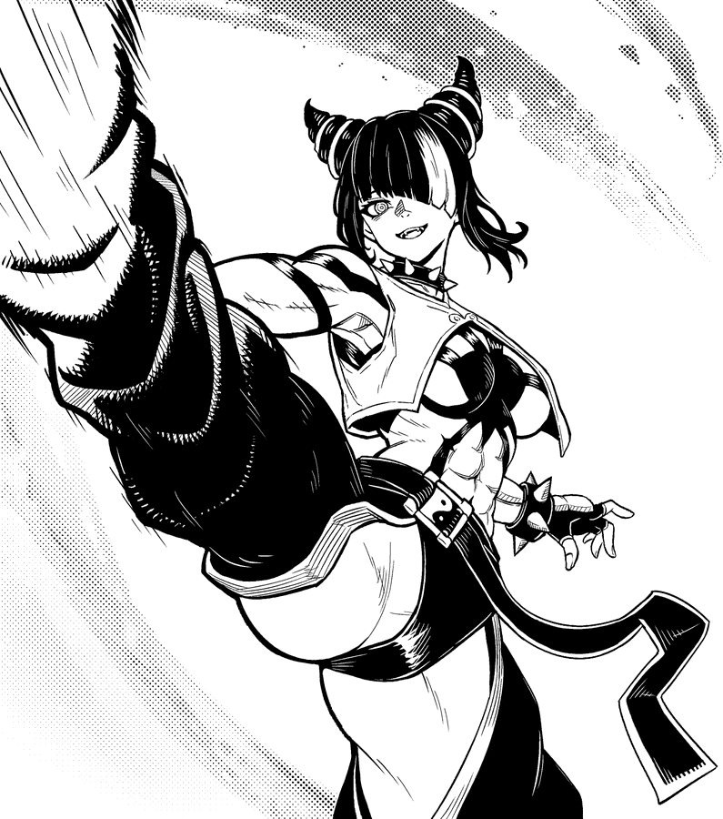 han juri (street fighter and 1 more) drawn by websake