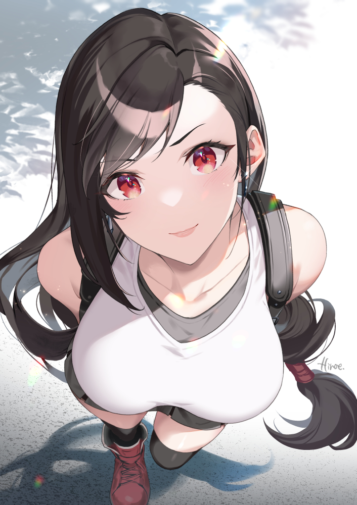 tifa lockhart (final fantasy and 2 more) drawn by hinoe_(dd_works)