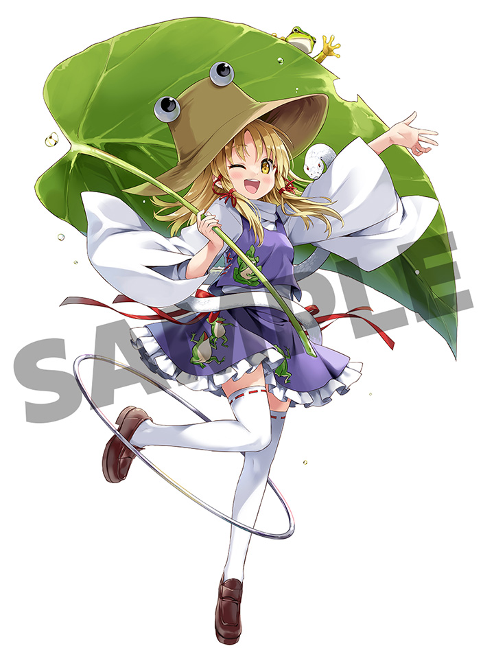 moriya suwako and mishaguji (touhou and 1 more) drawn by eretto