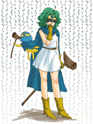 sage, heroine, and healslime (dragon quest and 2 more) drawn by nao_(moji)