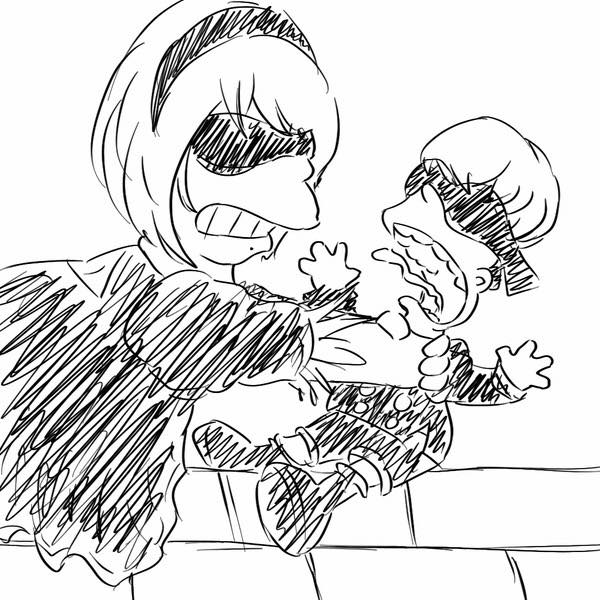 2b and 9s (nier and 2 more) drawn by gudtn456