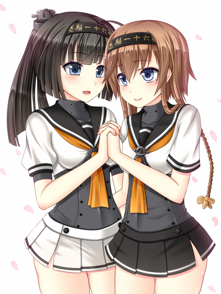 akizuki and teruzuki (kantai collection) drawn by hanazome_dotera