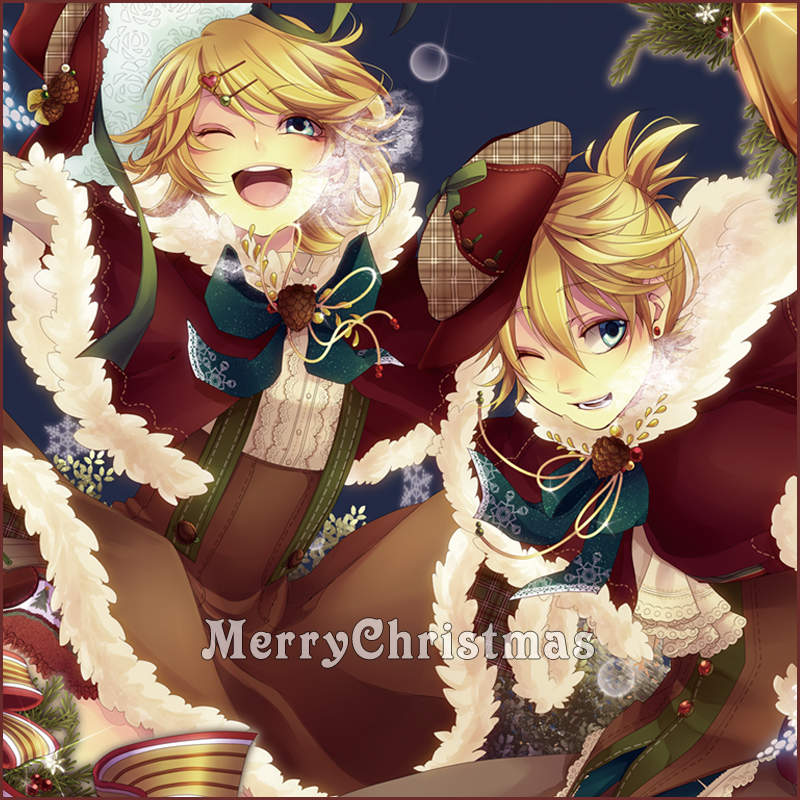 kagamine rin and kagamine len (vocaloid) drawn by domco
