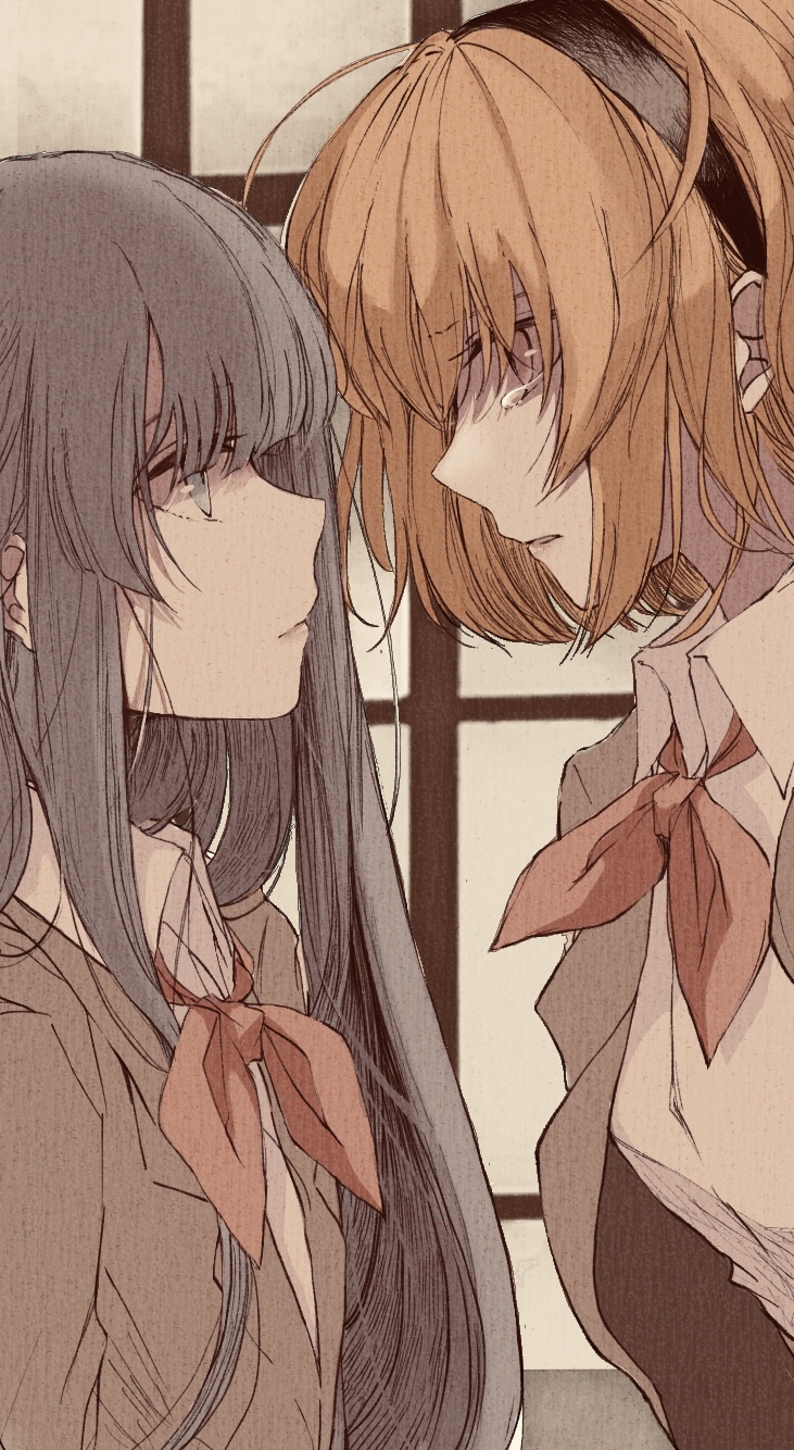 furude rika and houjou satoko (higurashi no naku koro ni and 1 more) drawn by rururu_(fgju8835)