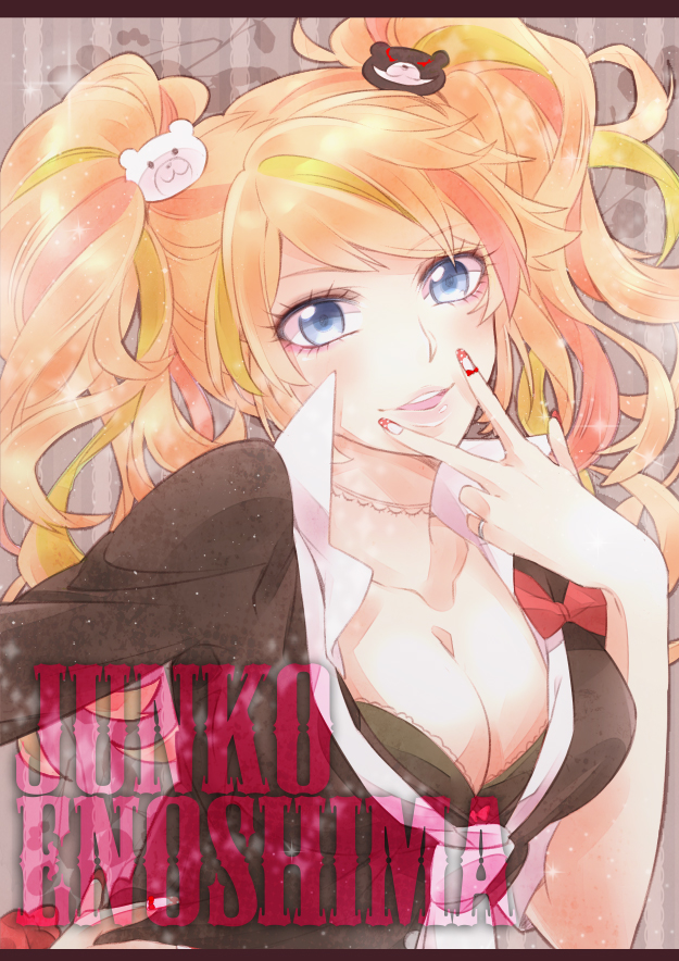 enoshima junko (danganronpa and 1 more) drawn by gucce222
