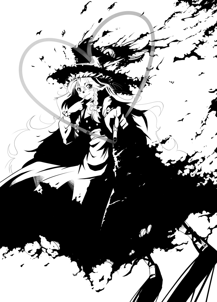 kirisame marisa (touhou) drawn by haibane_(tsukumo_no_kiseki)